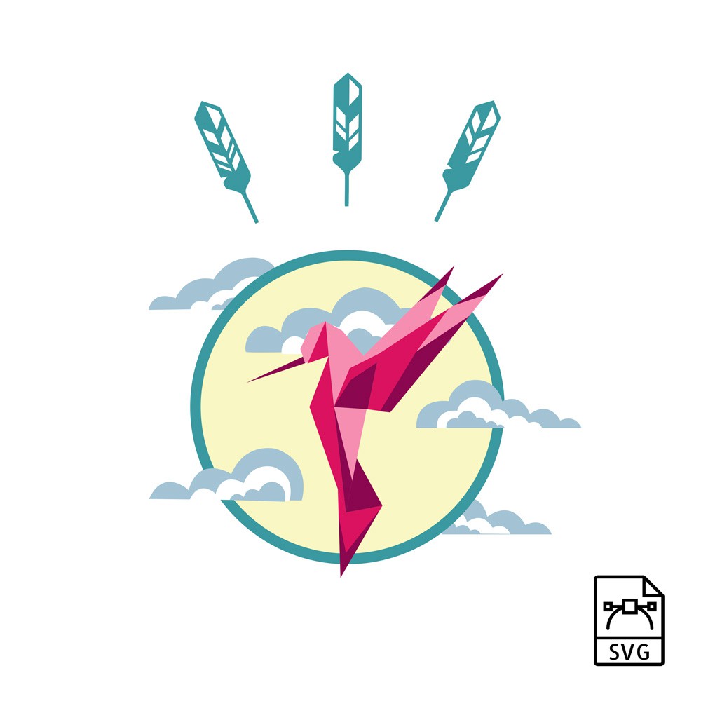 Graphic Corner Hummingbird - Vector graphics demo_20