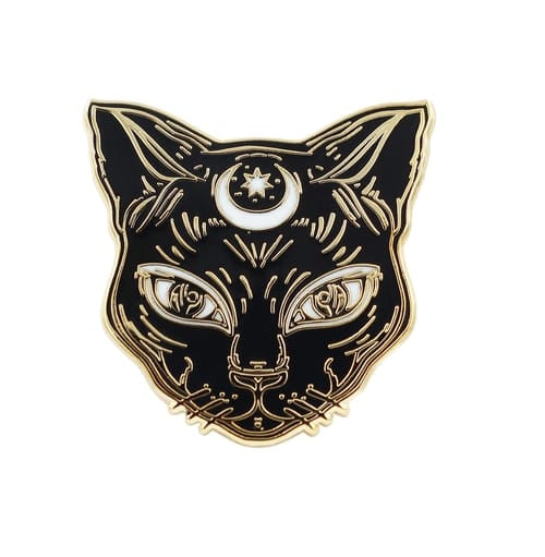 Call of duty toys test 2 Luna the Black Cat - Enamel Cat Pin by Real Sic 636836012919